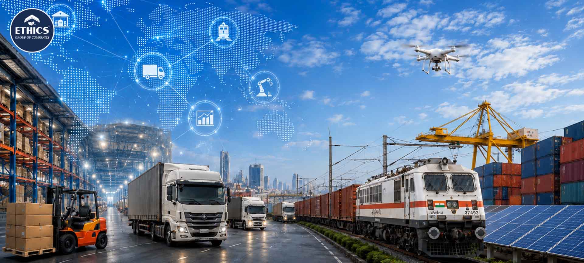 Future of Supply Chain Management in India with AI, smart warehouses and sustainable logistics