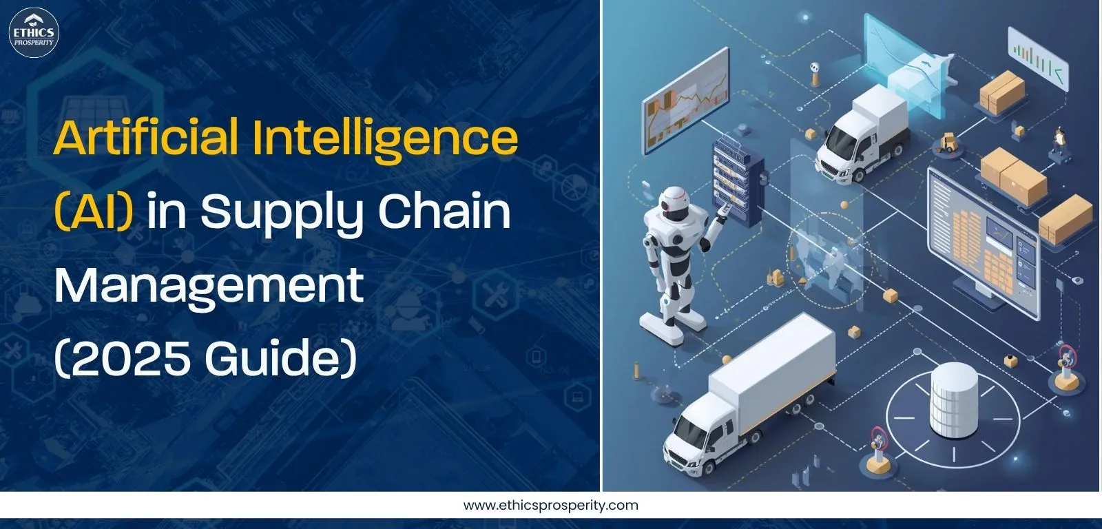 Artificial Intelligence (AI) transforming supply chain management in 2026 with predictive analytics, automation, and real-time decision-making.