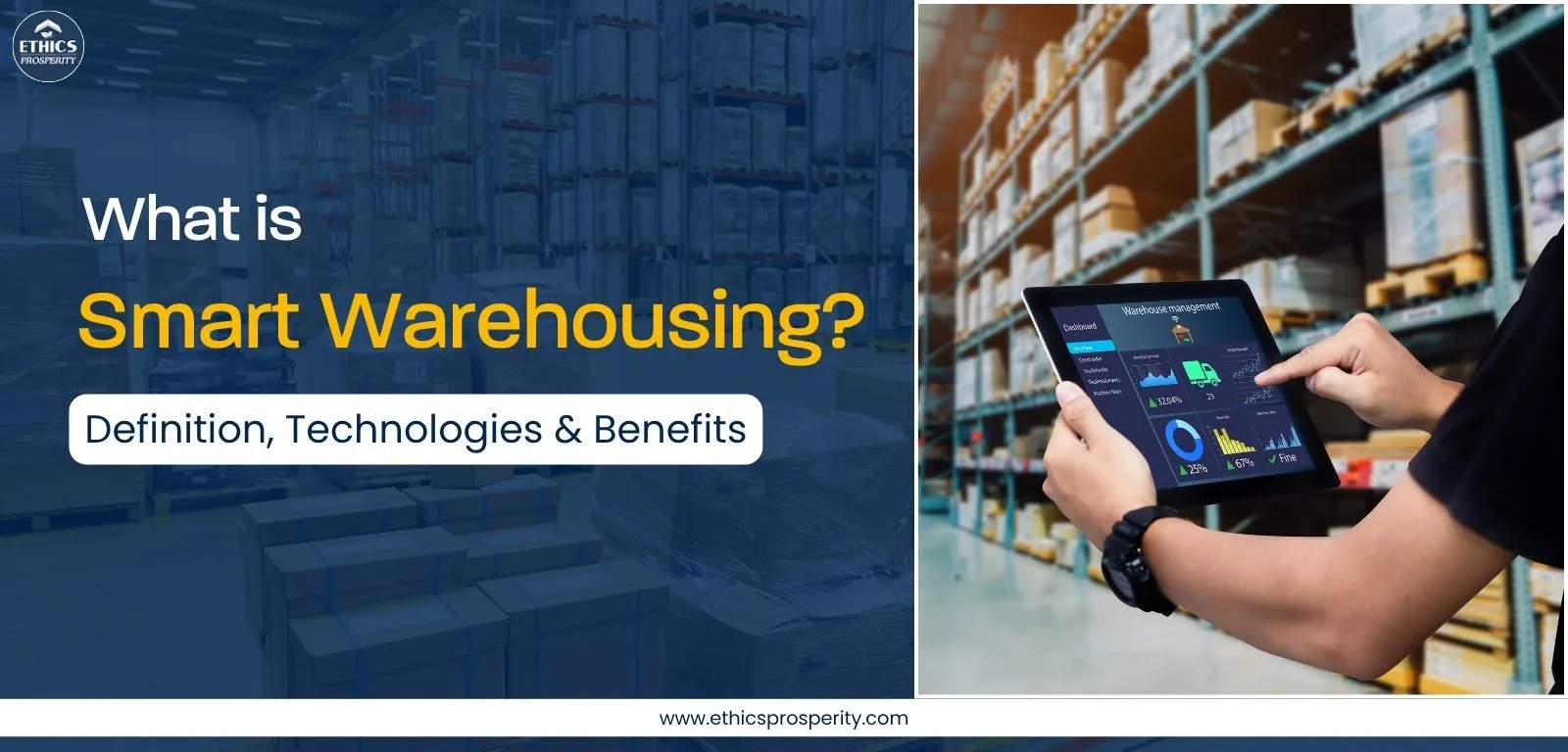 Smart warehousing technologies and automation solutions improving warehouse efficiency and productivity