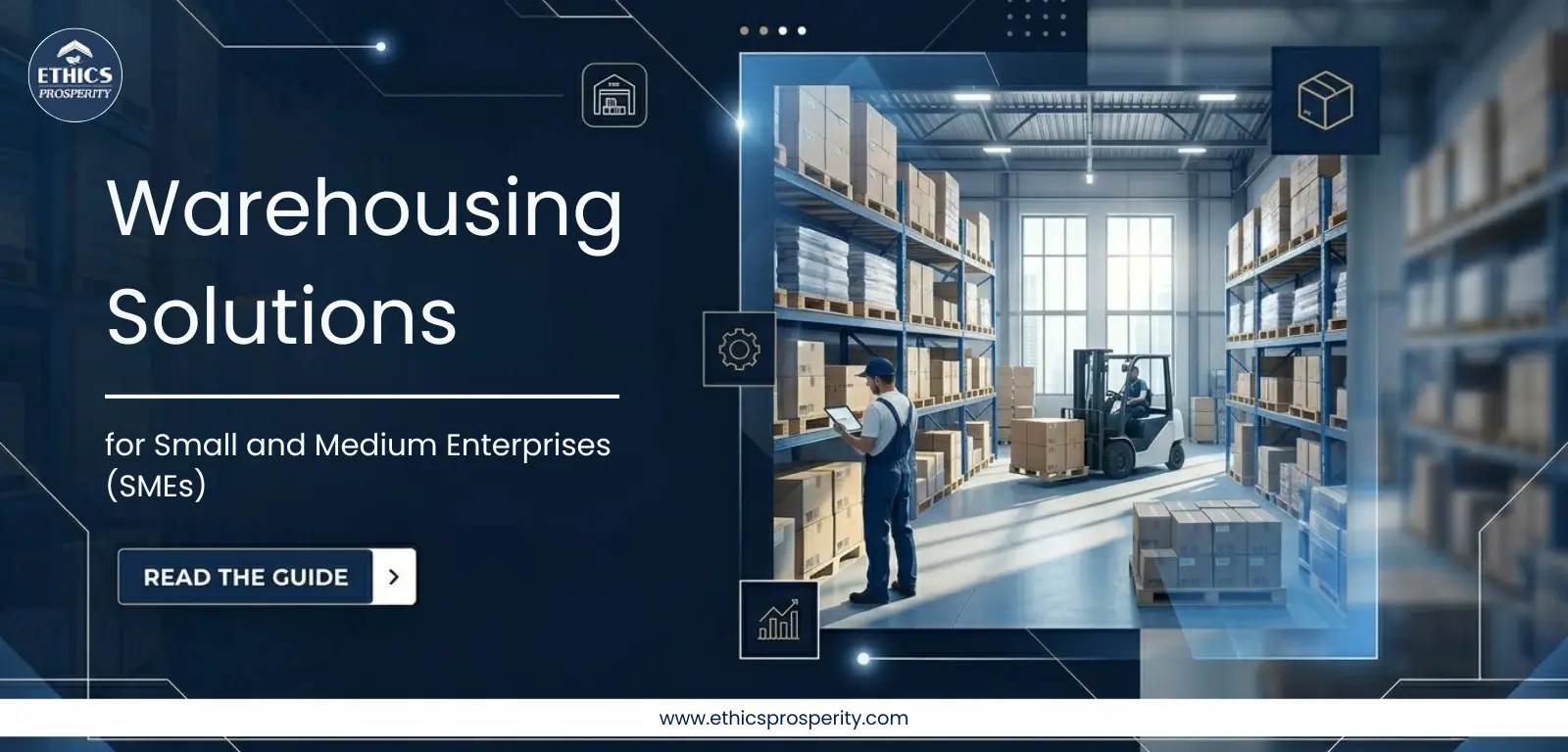SME warehouse operations with inventory racks