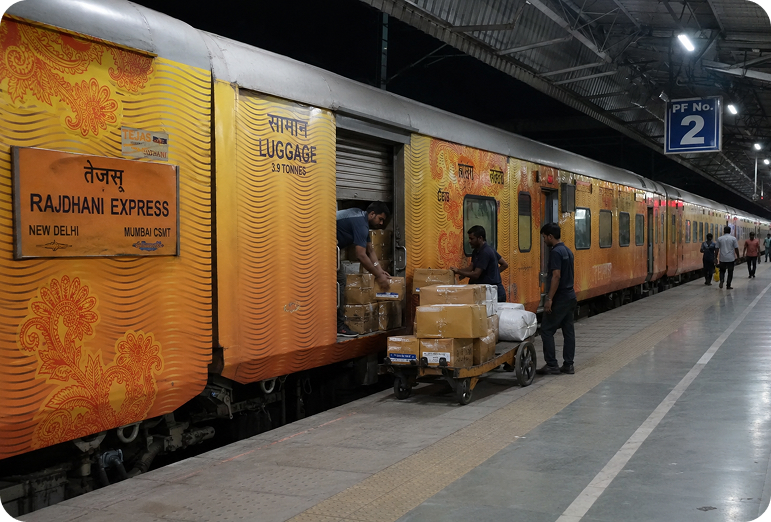 Tejas Rajdhani Express Train Image