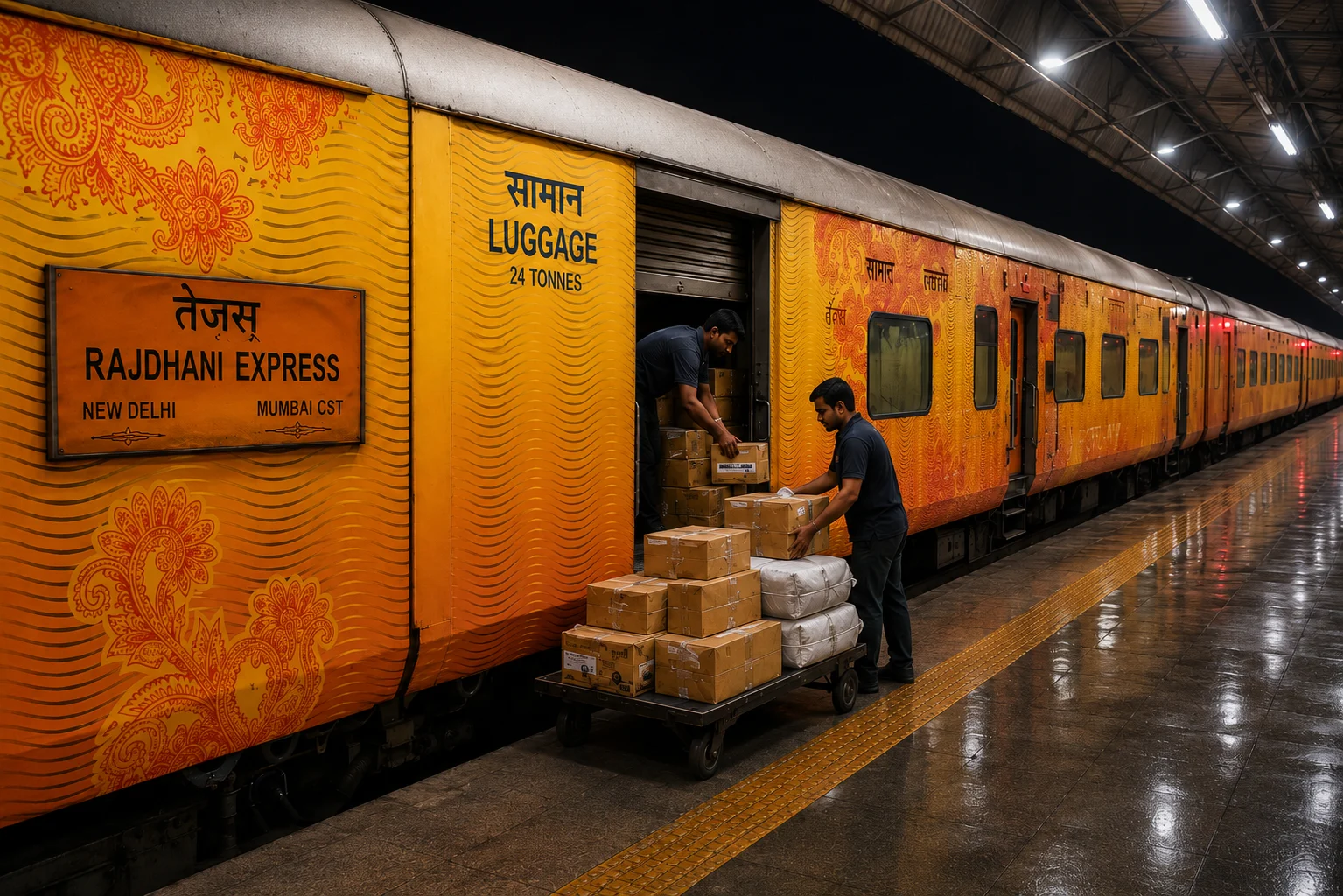 Tejas Rajdhani Express Train Image