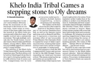 Khelo India Tribal Games a stepping stone to Olympic dreams