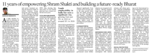 11 years of empowering Shram Shakti and building a future-ready Bharat
