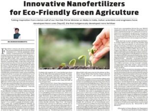 Innovative Nanofertilizers for Eco-friendly Green Agriculture